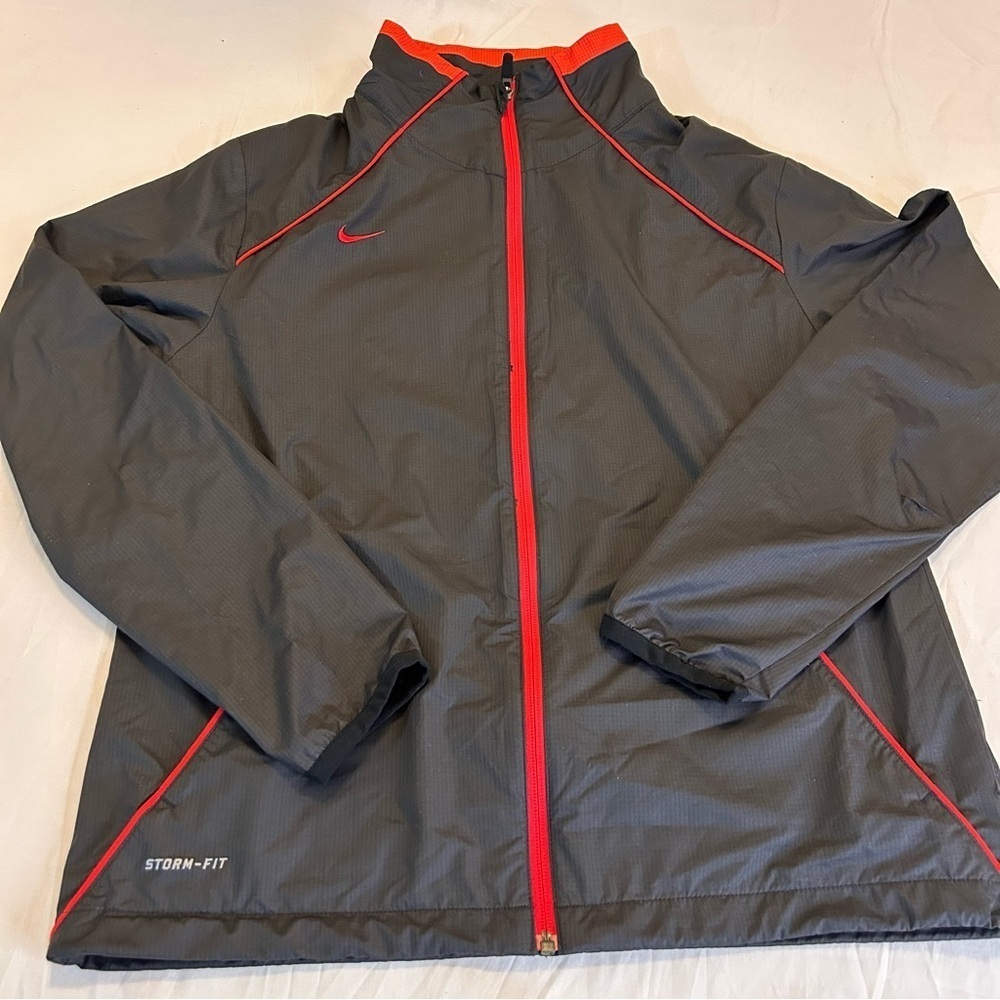 Nike Jacket Womens Medium Black Storm Fit Performance Sleeve Long Full zip